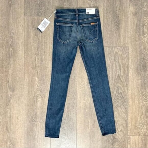 Joe's Jeans Women's Skinny Jeans Icon Ankle Denim dark wash raw hem mid rise - Picture 15 of 16